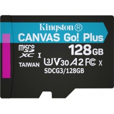 Карта памяти Kingston 128GB microSDXC C10 UHS-I U3 A2 R170/W90MB/s